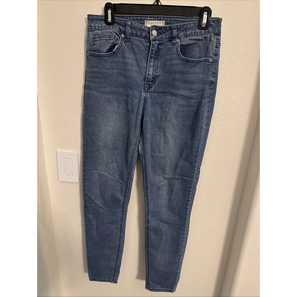 Harper Heritage Womens Size 28 Pockets High‎ Rise Skinny Denim Blue Jeans